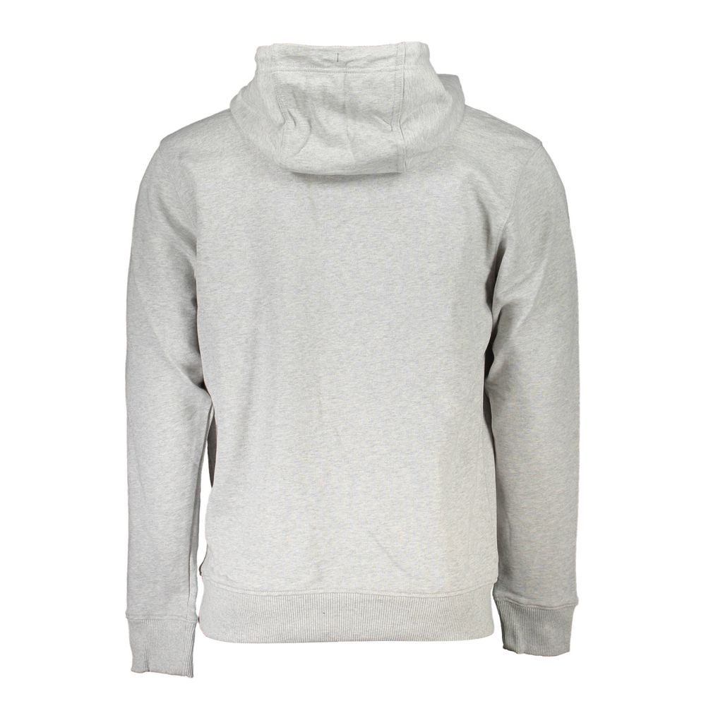 Grigio Herren-Kapuzenpullover aus Baumwolle
