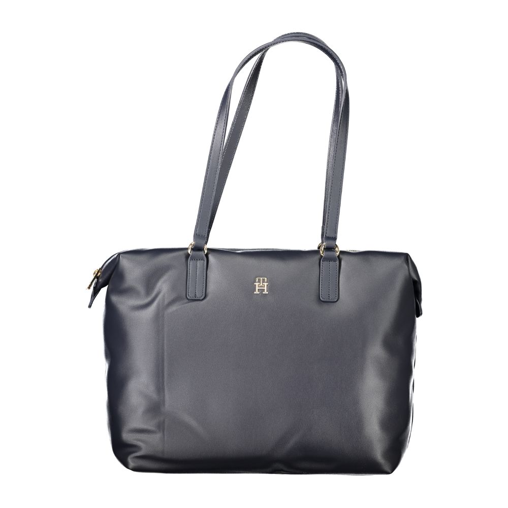 Blaue Polyester Handtasche