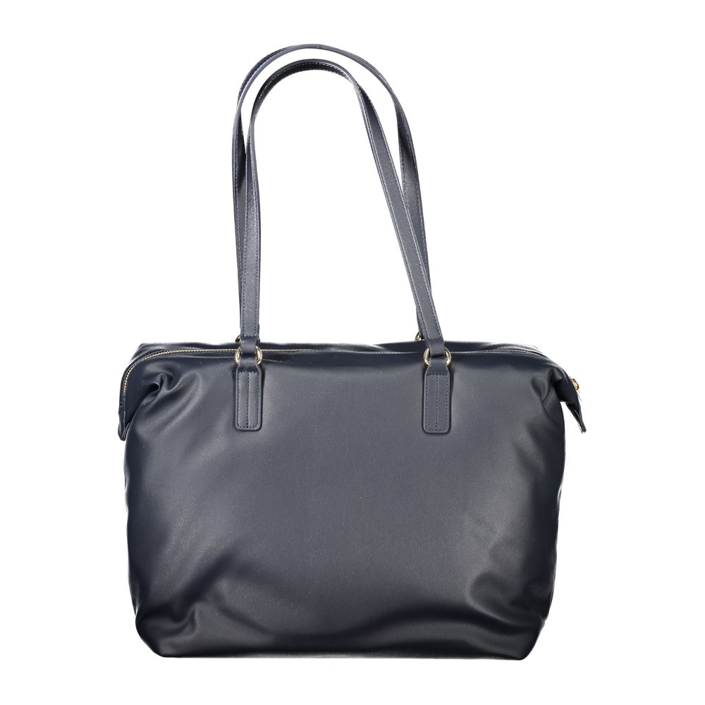 Blaue Polyester Handtasche
