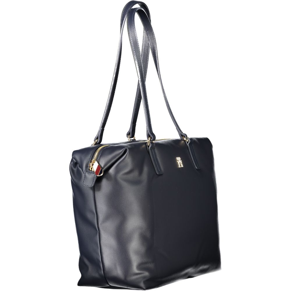 Blaue Polyester Handtasche