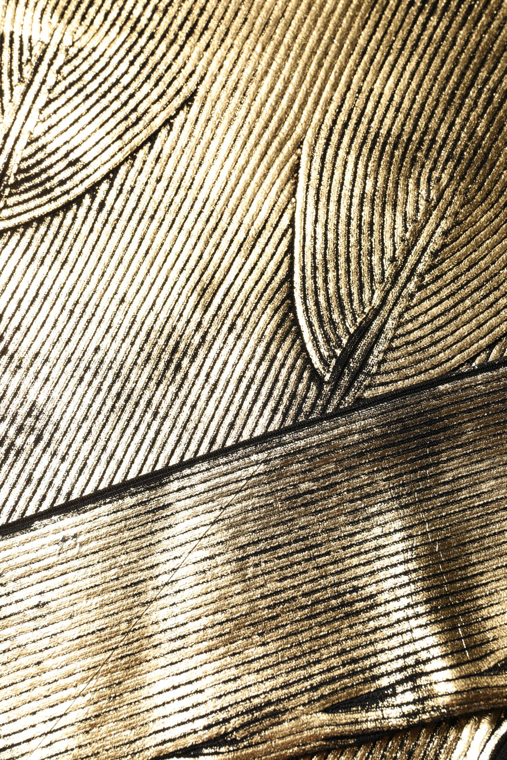 Dolce & Gabbana Gold Rundhalsausschnitt Langarmpullover Top