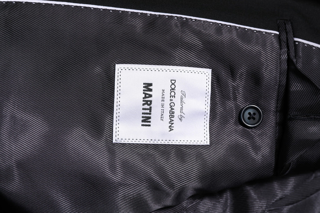 Dolce & Gabbana Dunkelblauer MARTINI Wollblazer Mantel Jacke
