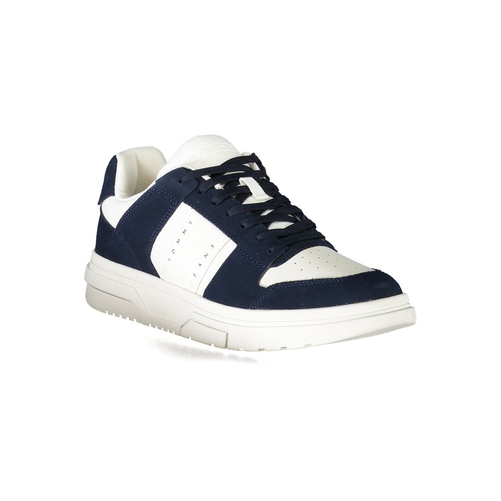 Blauer Herren-Sneaker aus Polyurethan