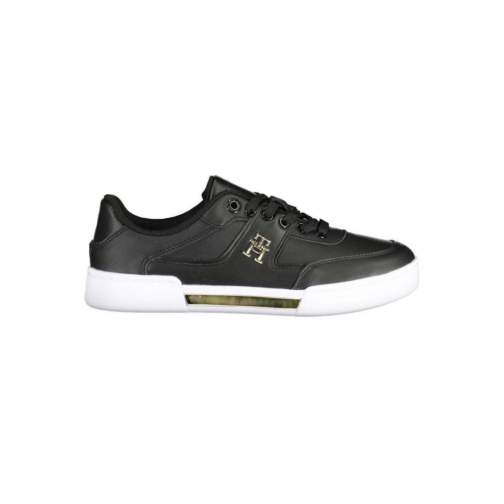 Schwarzer Damen-Sneaker aus Polyester