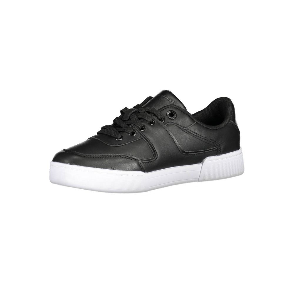 Schwarzer Damen-Sneaker aus Polyester