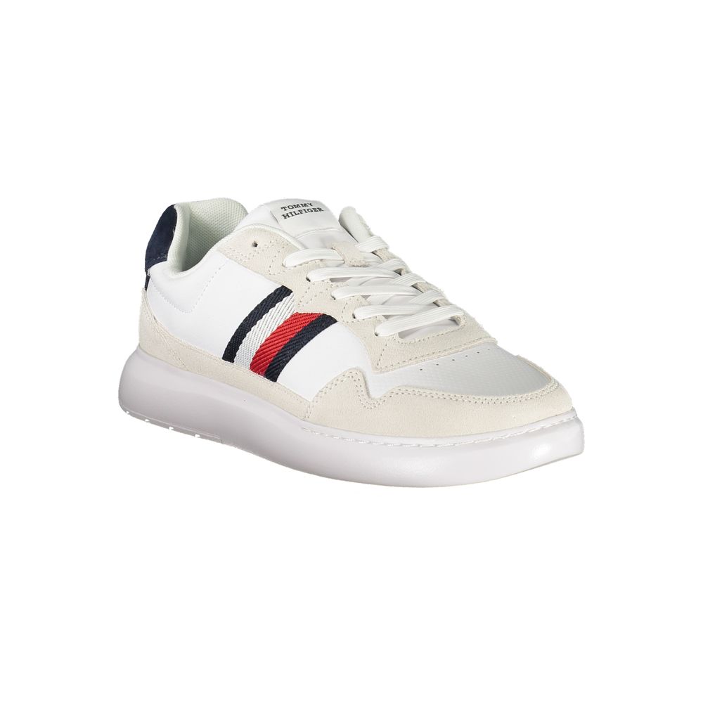 Tommy Hilfiger Weißer Herren-Sneaker aus Polyurethan