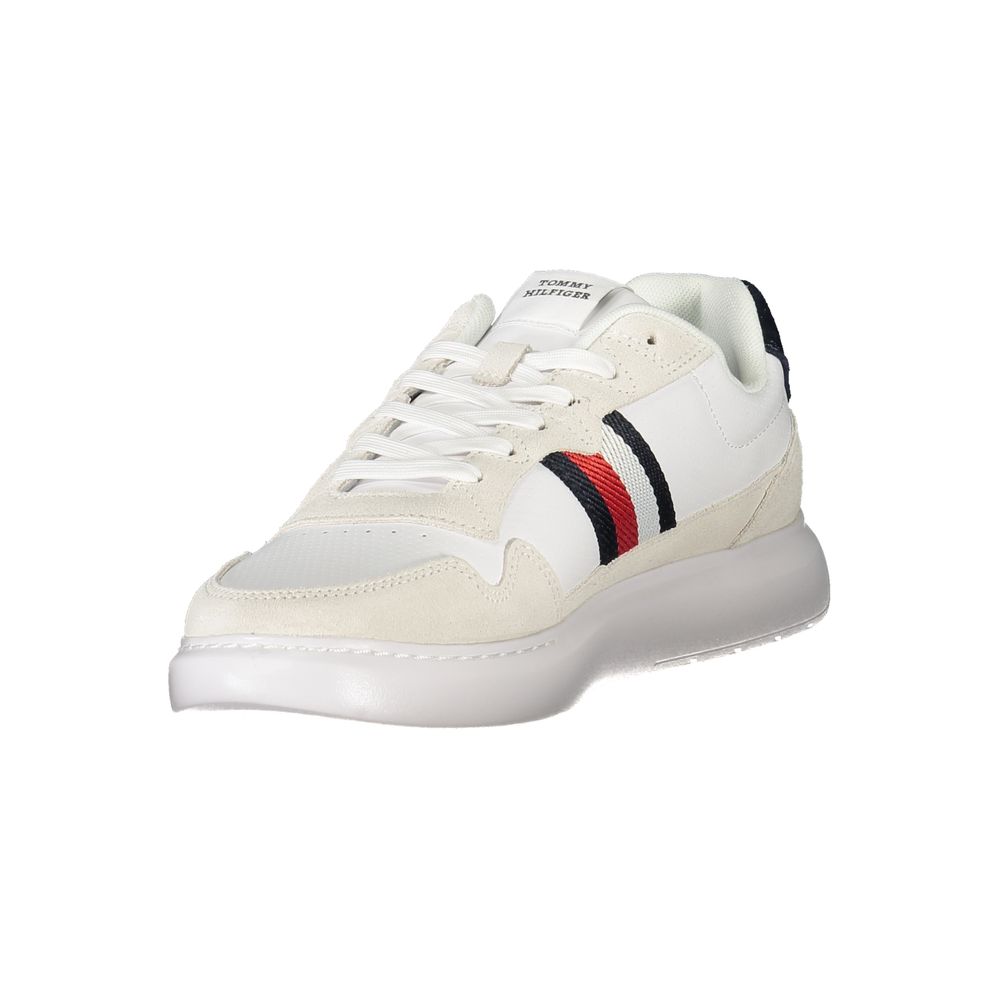 Tommy Hilfiger Weißer Herren-Sneaker aus Polyurethan