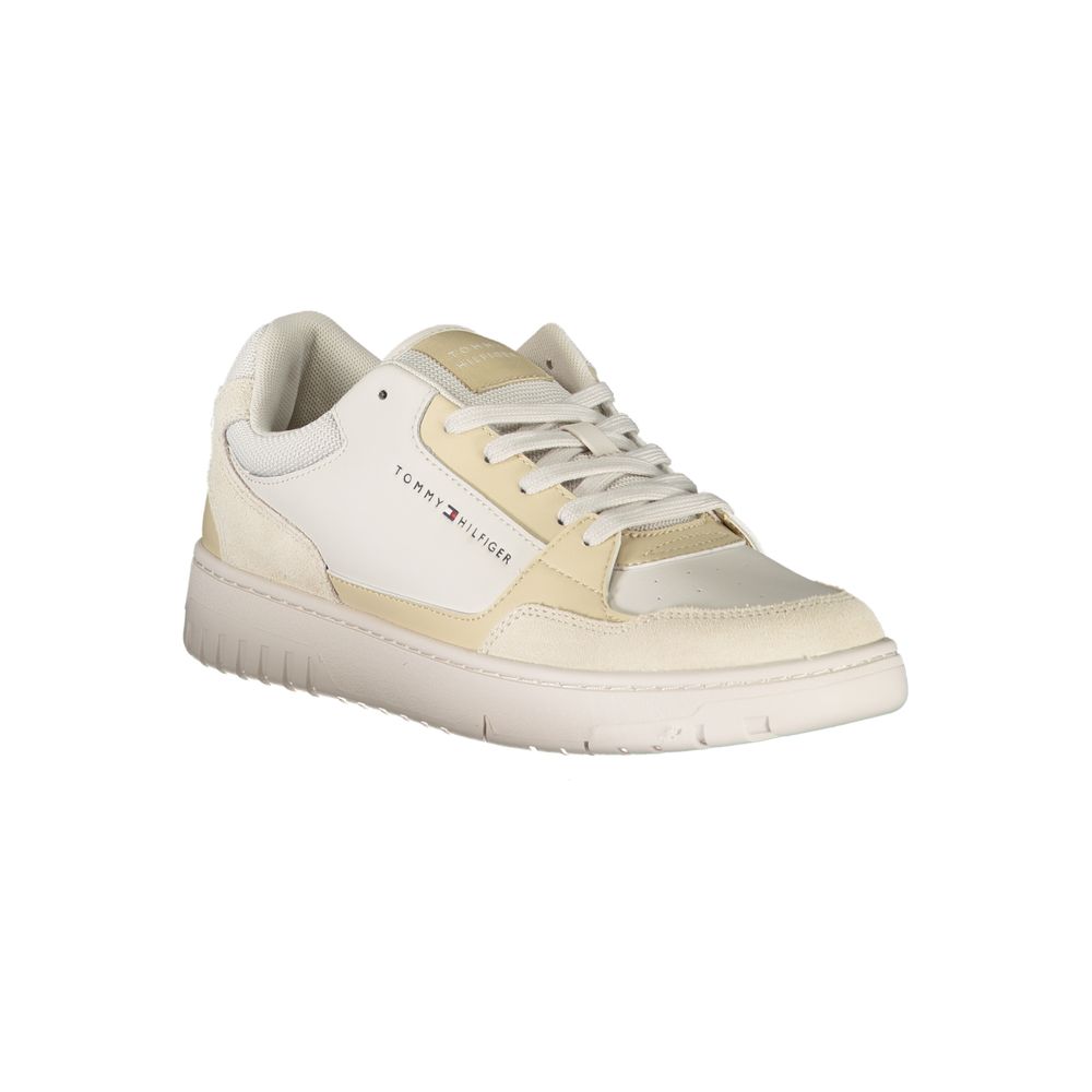 Beige Polyurethan-Sneaker für Herren