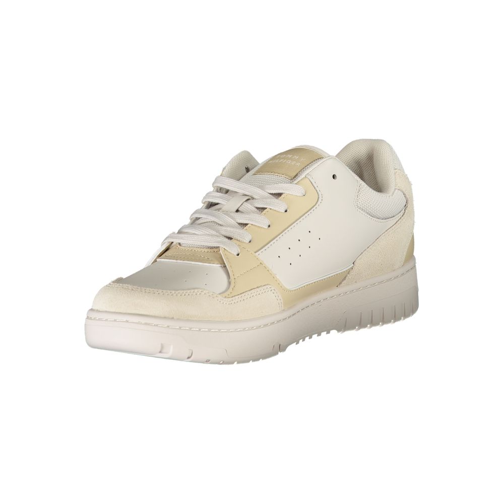 Beige Polyurethan-Sneaker für Herren