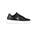 Schwarzes Leder Damen Sneaker