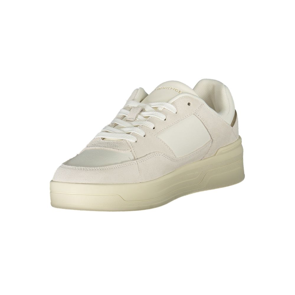 Tommy Hilfiger Bianco Damen-Sneaker aus Polyurethan