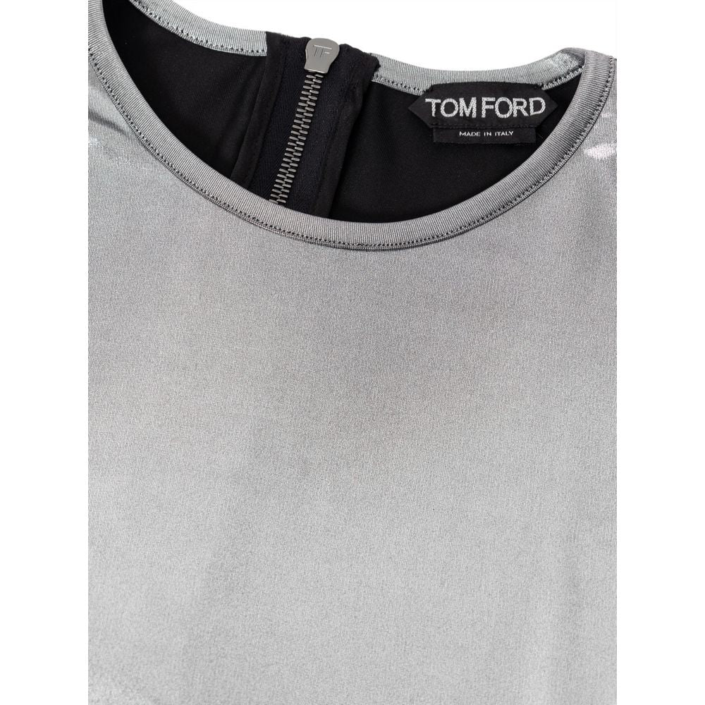 Tom Ford Graue Viskose Langarm