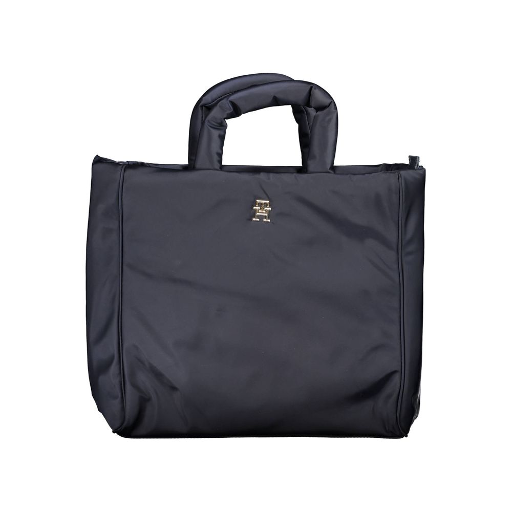 Blaue Polyester-Handtasche