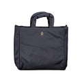 Blaue Polyester-Handtasche