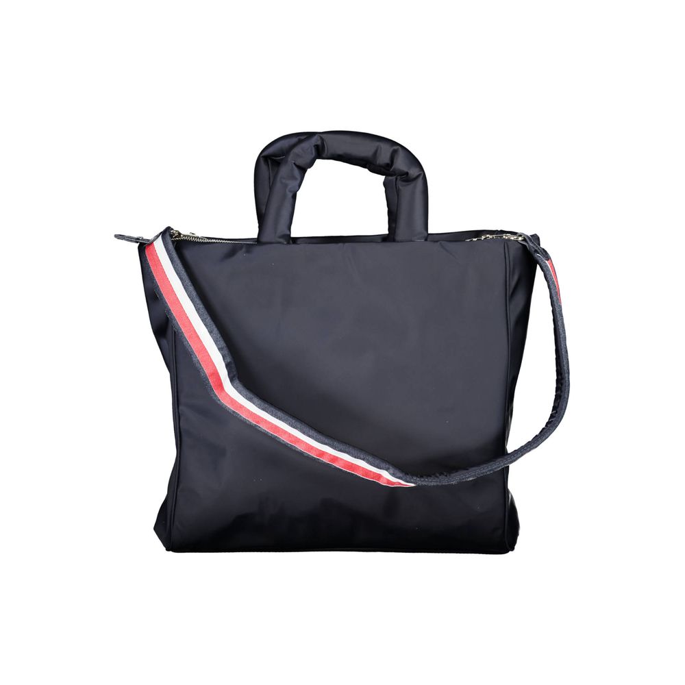 Blaue Polyester-Handtasche