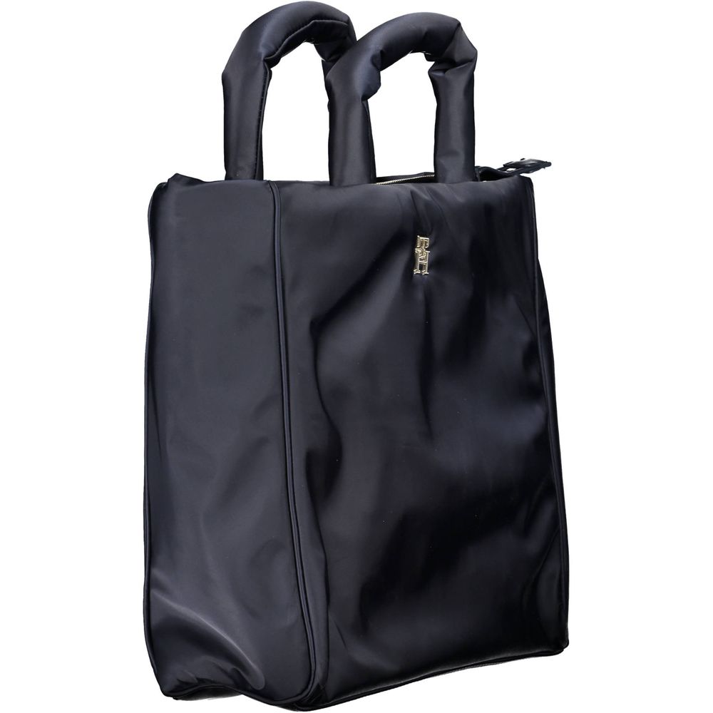 Blaue Polyester-Handtasche