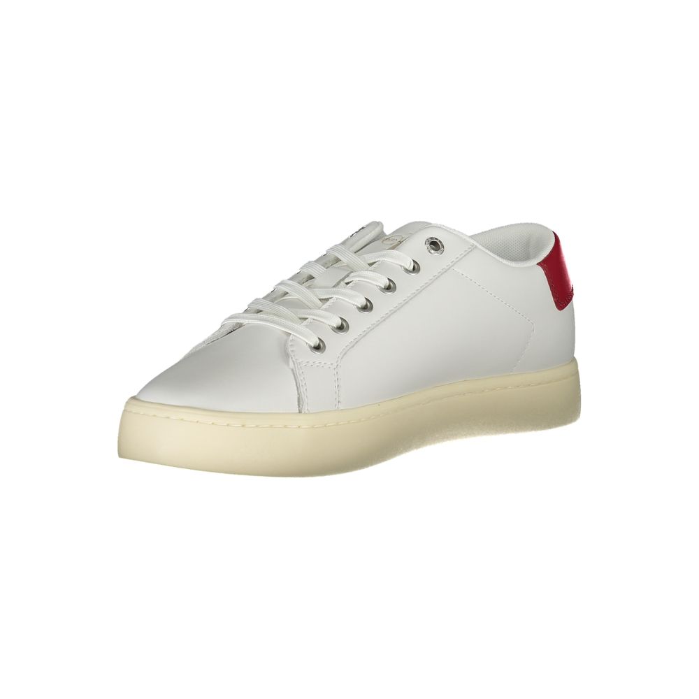 Weiße Herren-Sneaker aus Polyester