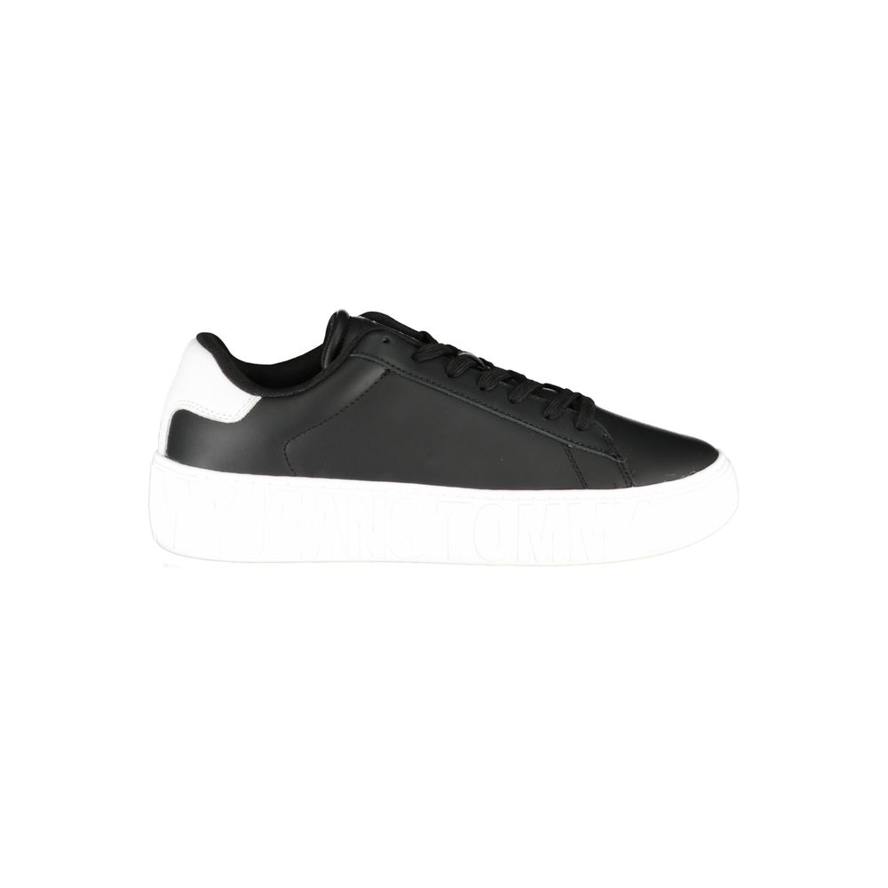 Schwarzer Sneaker aus Polyurethan für Herren