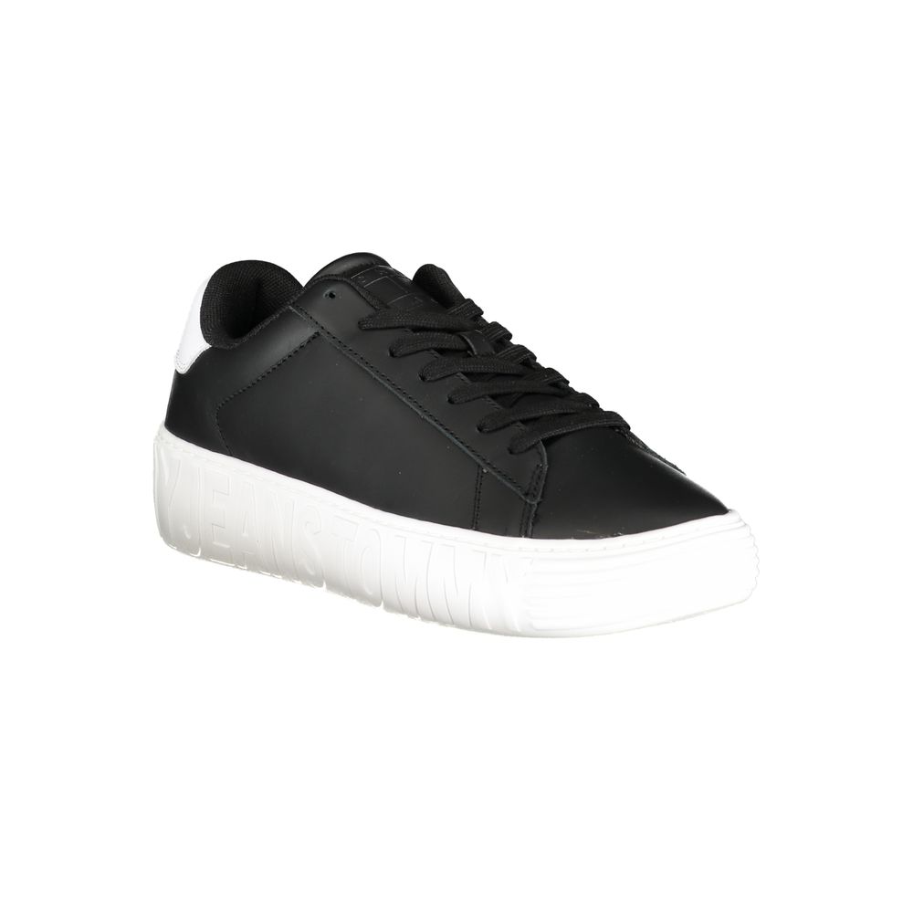 Schwarzer Sneaker aus Polyurethan für Herren