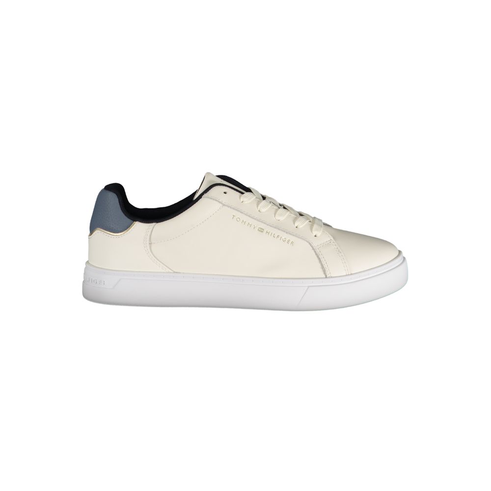 Tommy Hilfiger Beige Genuine Leather Sneaker