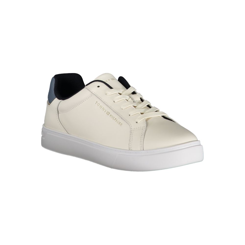 Tommy Hilfiger Beige Genuine Leather Sneaker