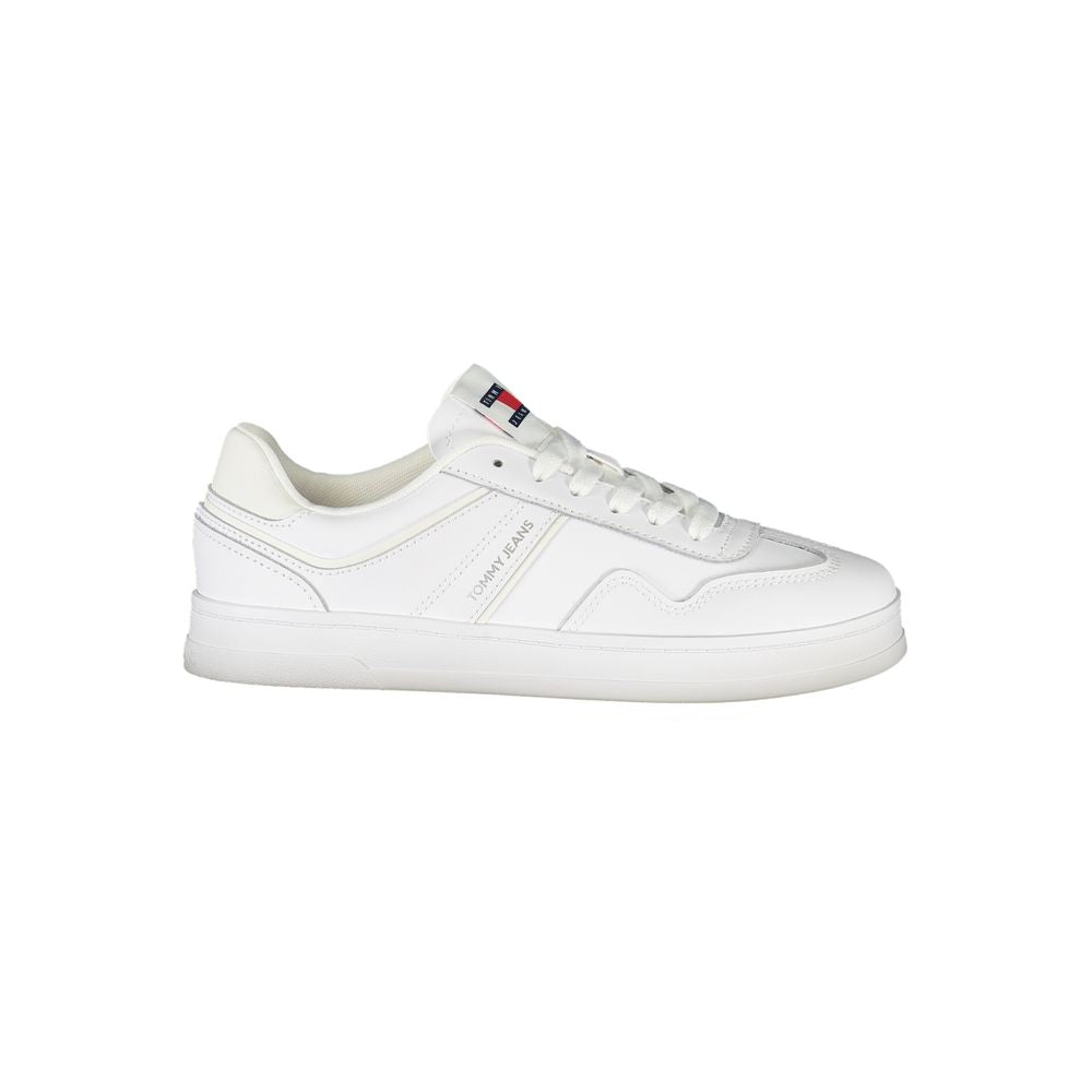 Tommy Hilfiger Bianco Damen-Sneaker aus Polyurethan