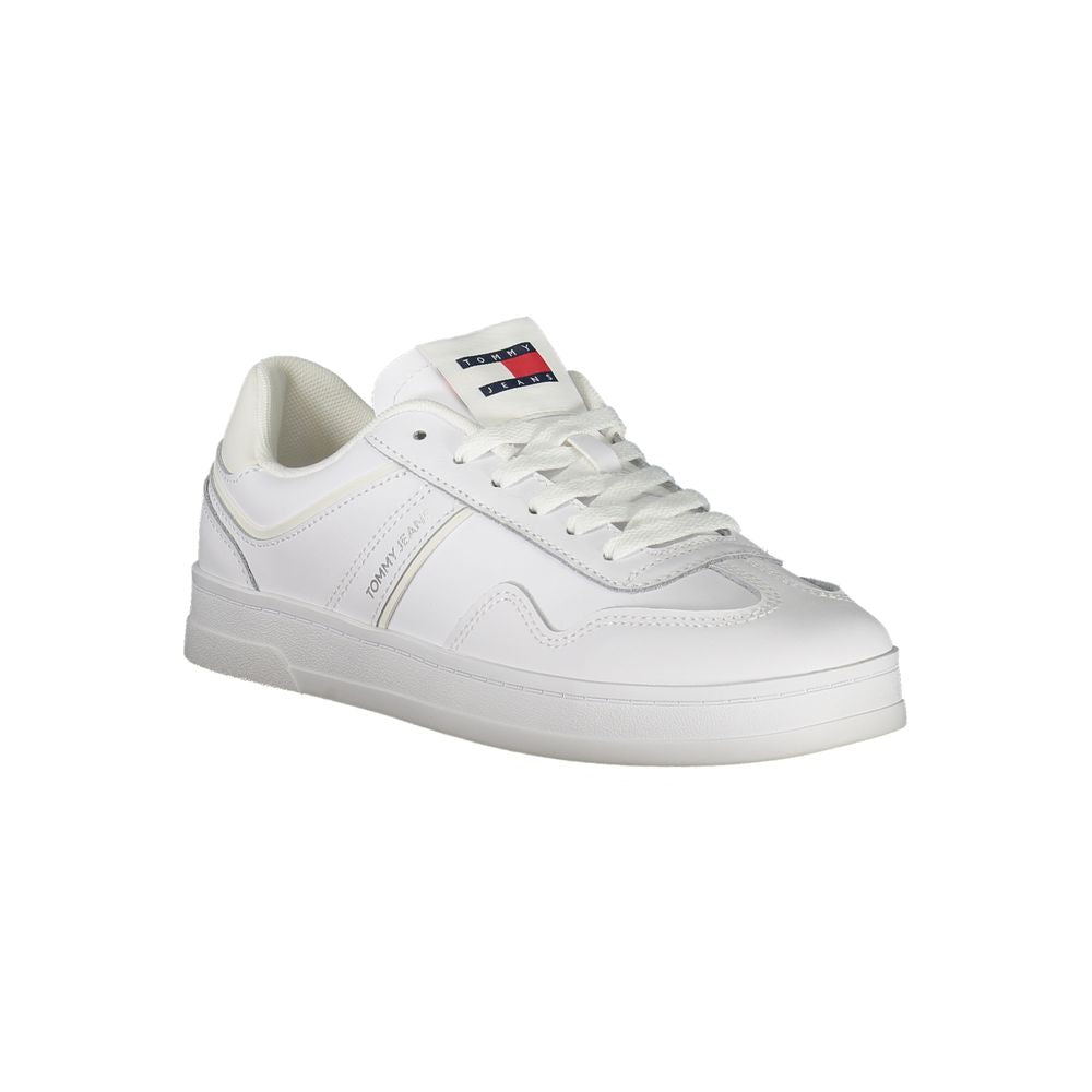 Tommy Hilfiger Bianco Damen-Sneaker aus Polyurethan