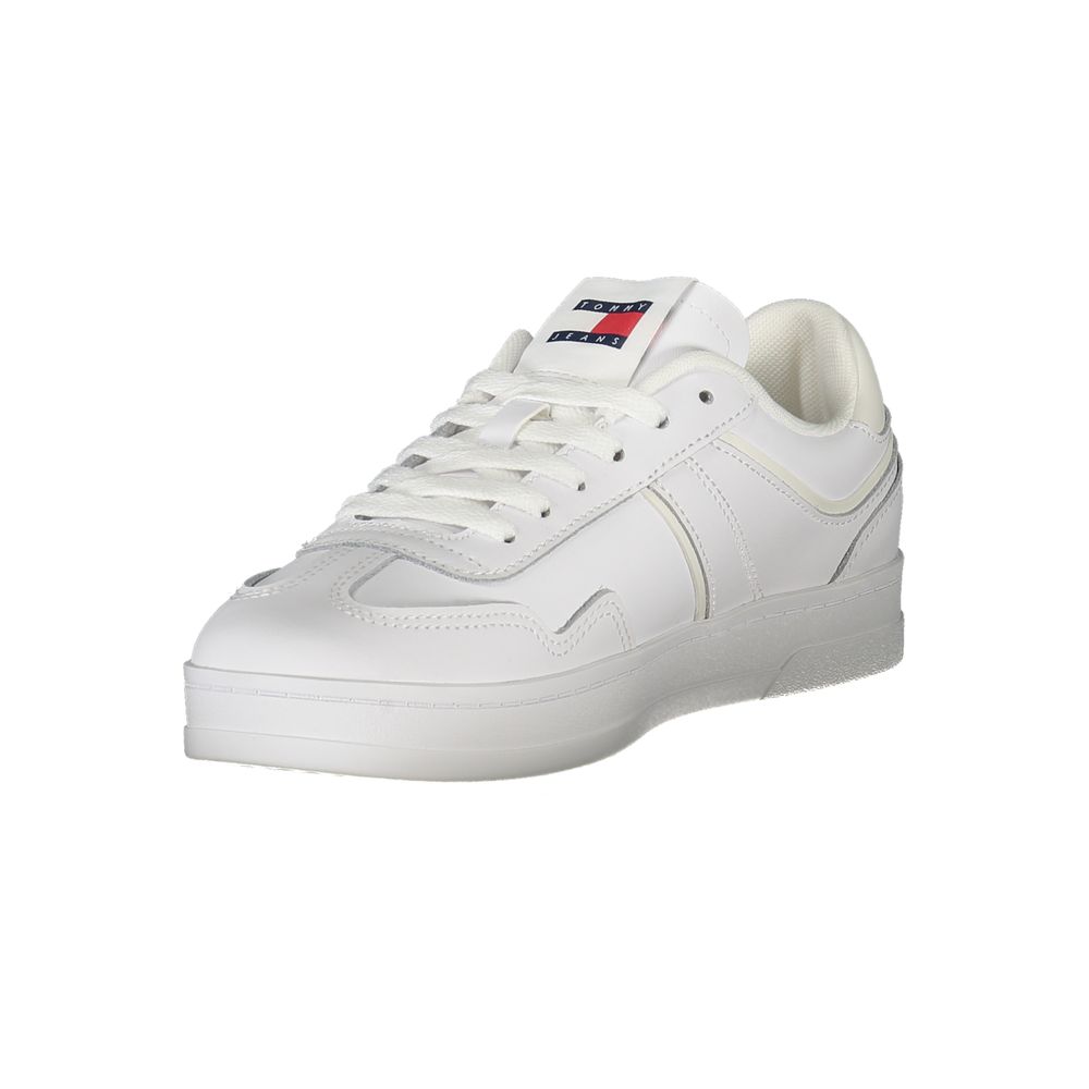 Tommy Hilfiger Bianco Damen-Sneaker aus Polyurethan