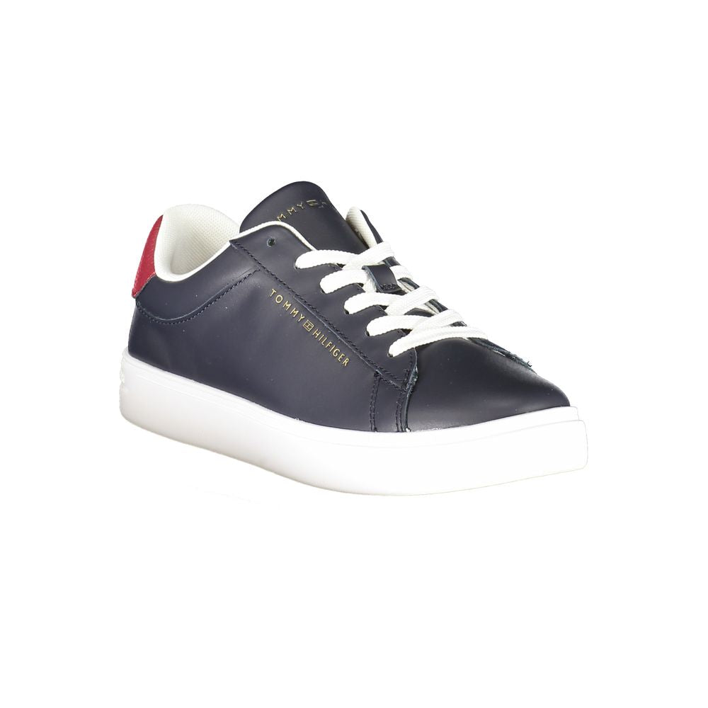 Tommy Hilfiger Blaue Damen-Sneaker aus Polyurethan