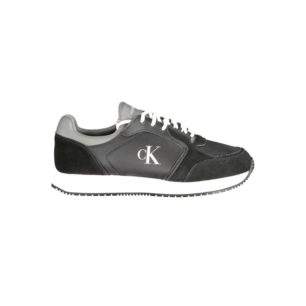 Calvin Klein-Schwarzer Sneaker aus Polyurethan für Herren