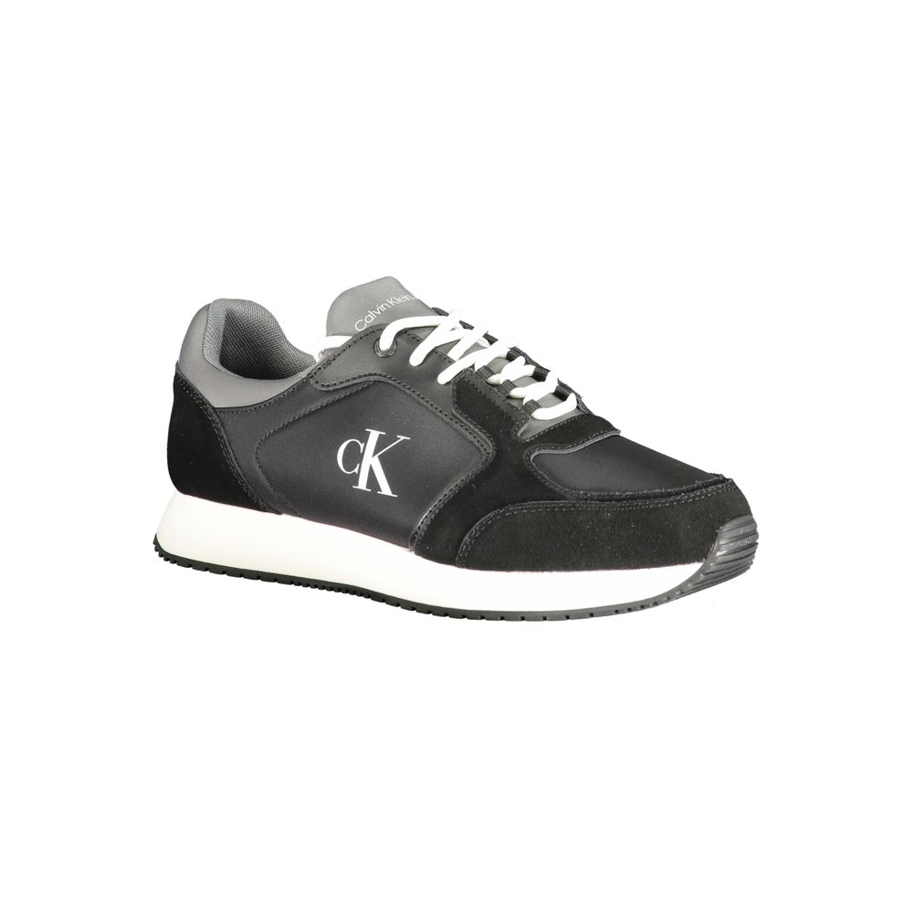 Calvin Klein-Schwarzer Sneaker aus Polyurethan für Herren