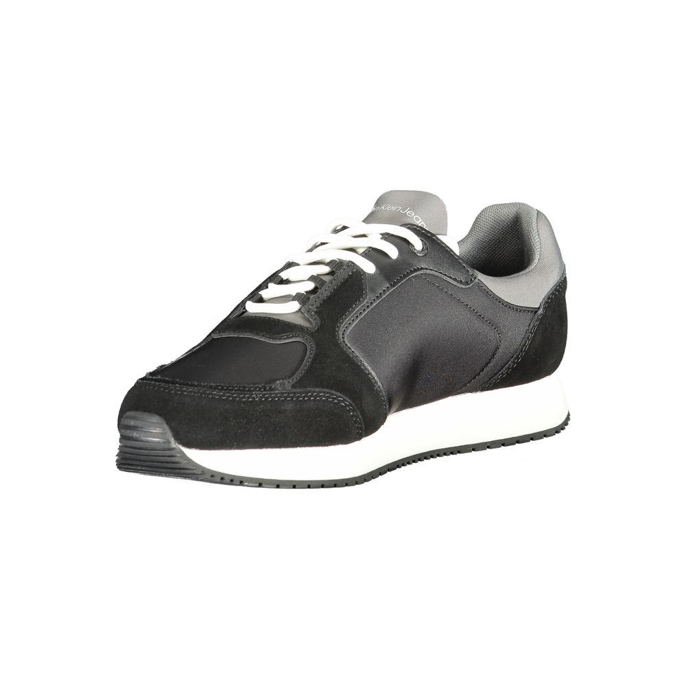 Calvin Klein-Schwarzer Sneaker aus Polyurethan für Herren