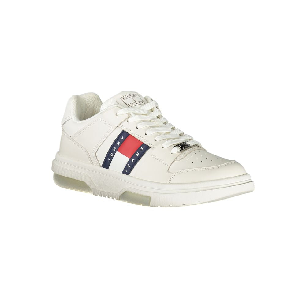 Tommy Hilfiger Bianco Damen-Sneaker aus Polyurethan