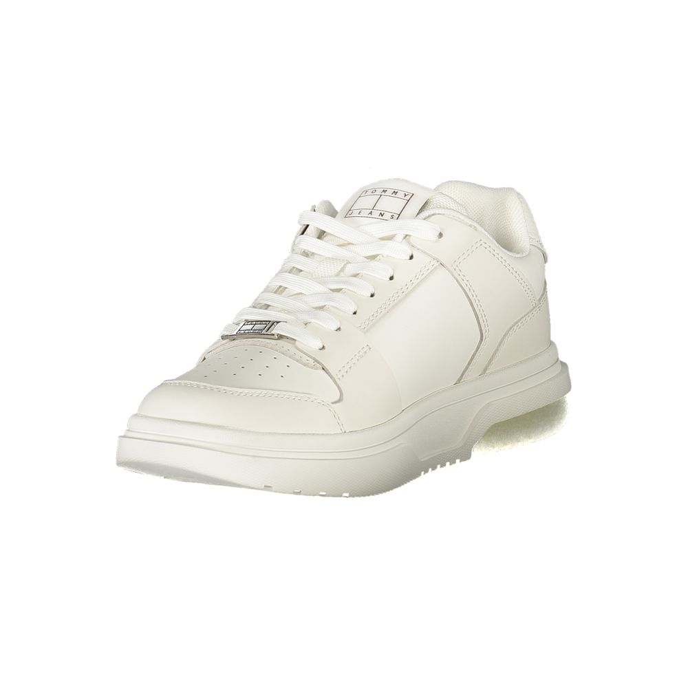 Tommy Hilfiger Bianco Damen-Sneaker aus Polyurethan