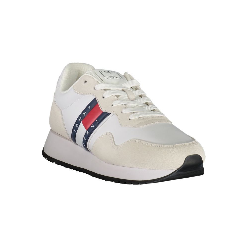Tommy Hilfiger Bianco Leder Herren Sneaker