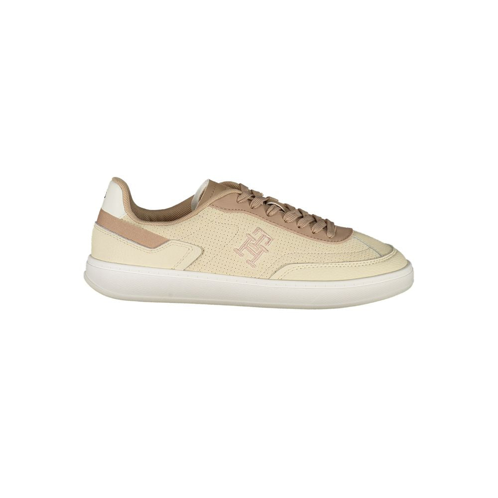 Tommy Hilfiger Damen Sneaker aus Beige Polyurethan