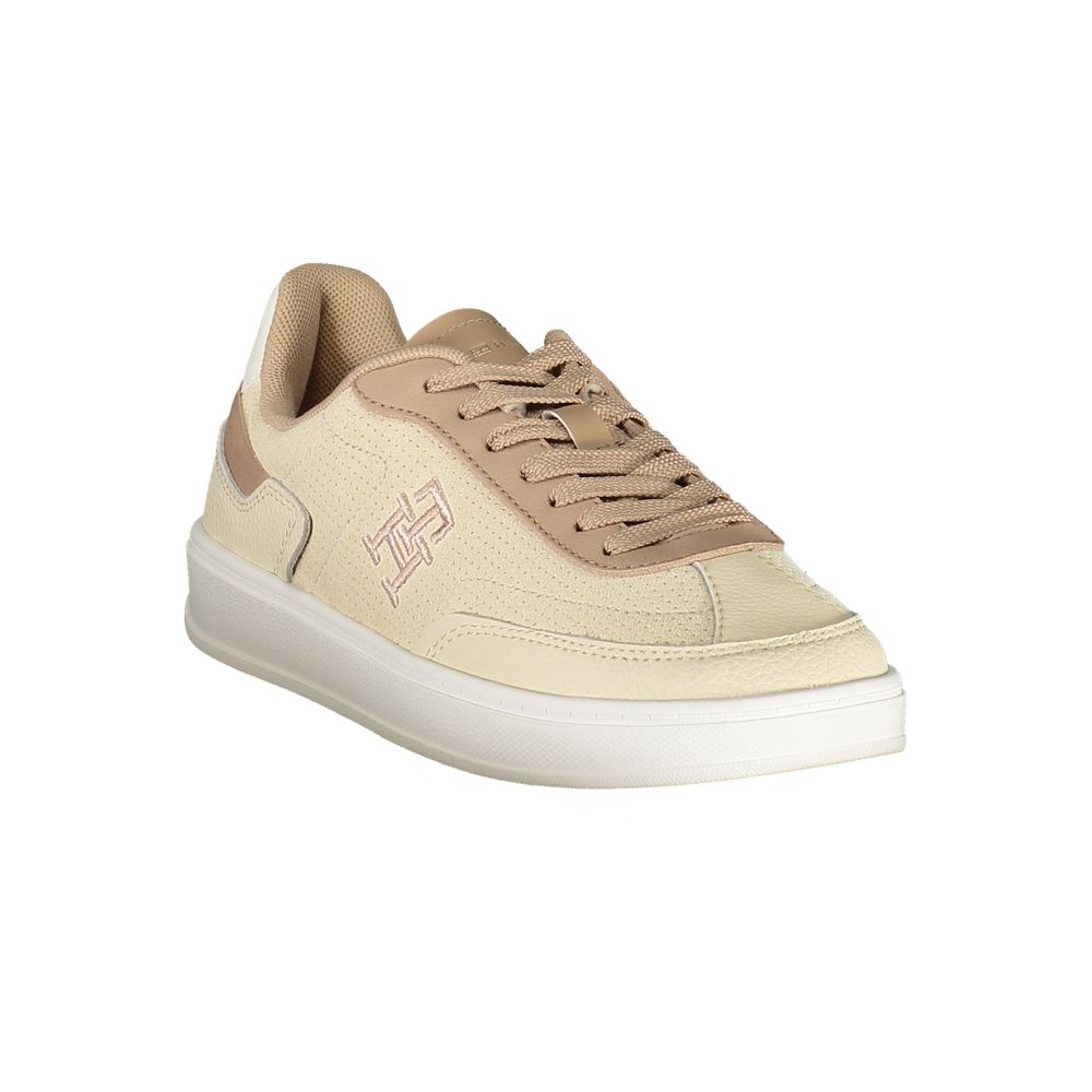 Tommy Hilfiger Damen Sneaker aus Beige Polyurethan
