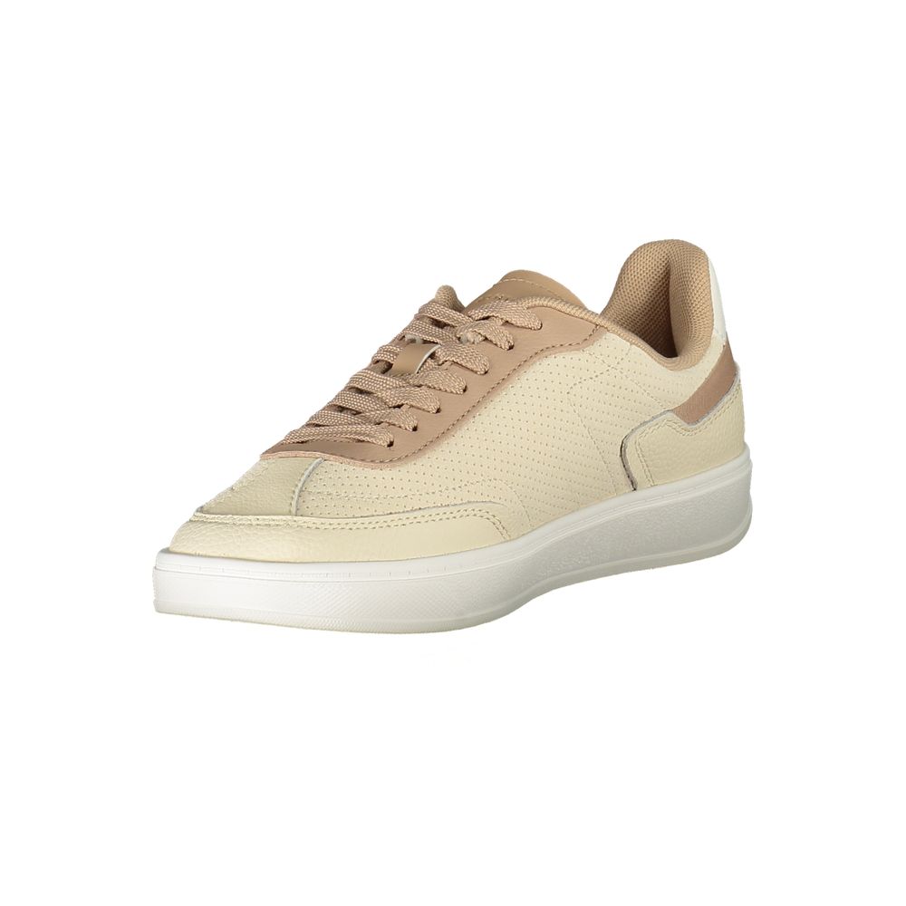 Tommy Hilfiger Damen Sneaker aus Beige Polyurethan