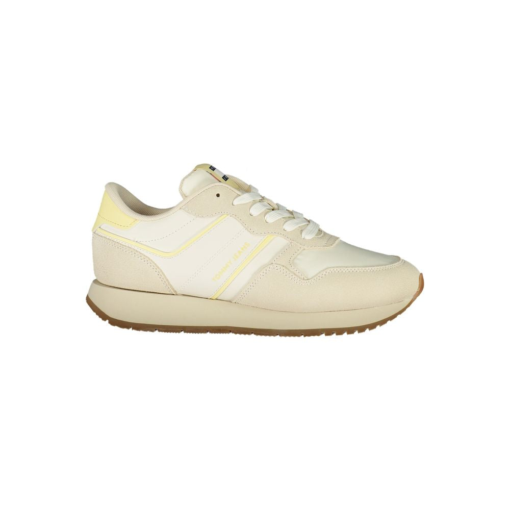 Tommy Hilfiger Damen Sneaker aus Beige Polyurethan