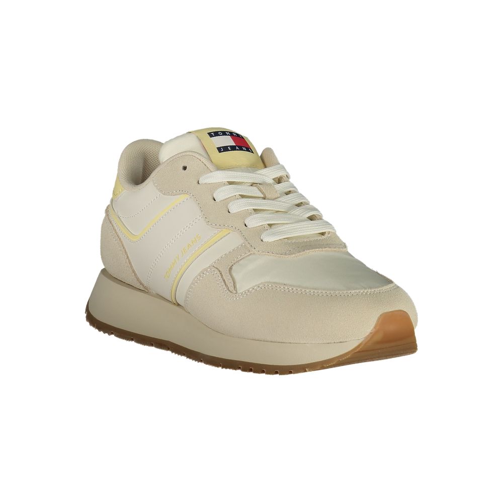Tommy Hilfiger Damen Sneaker aus Beige Polyurethan