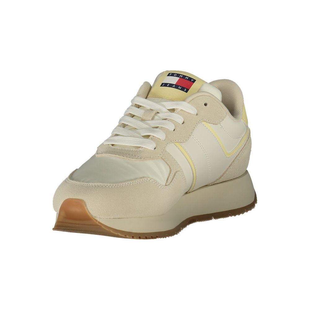 Tommy Hilfiger Damen Sneaker aus Beige Polyurethan