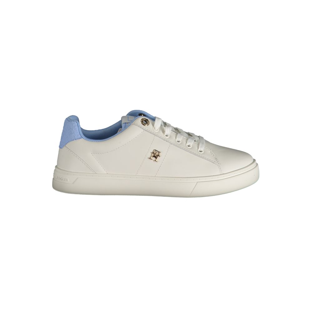 Hellblaue Leder Damen Sneaker