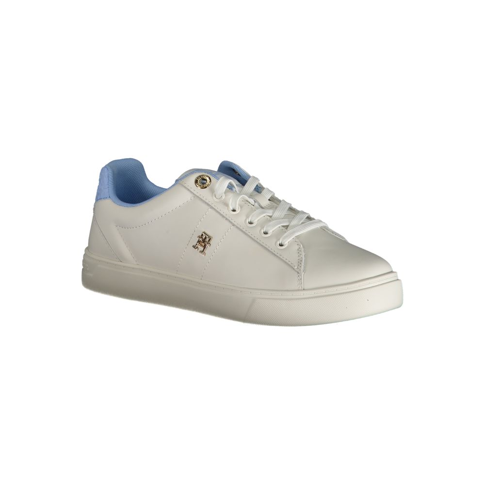Hellblaue Leder Damen Sneaker