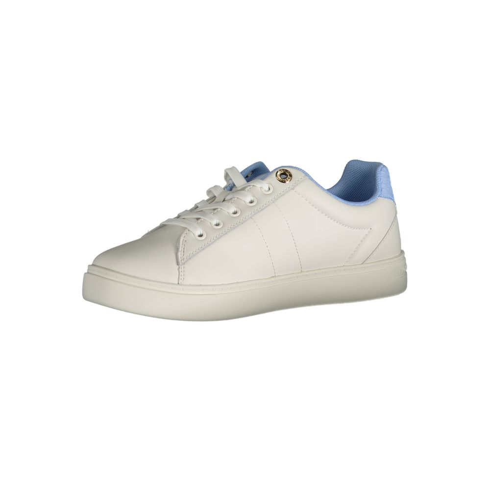 Hellblaue Leder Damen Sneaker
