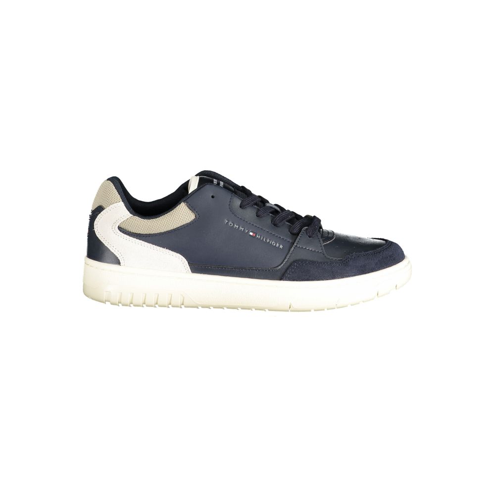 Blauer Herren-Sneaker aus Polyurethan