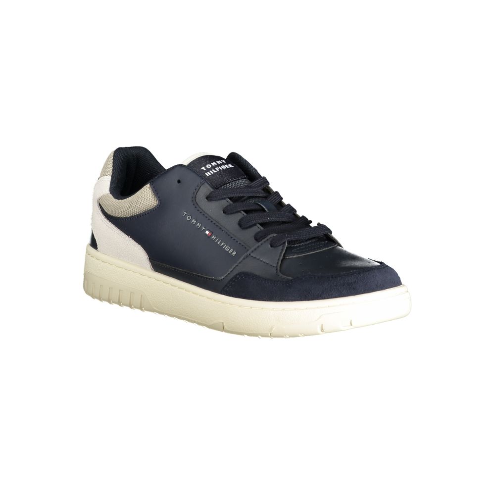 Blauer Herren-Sneaker aus Polyurethan