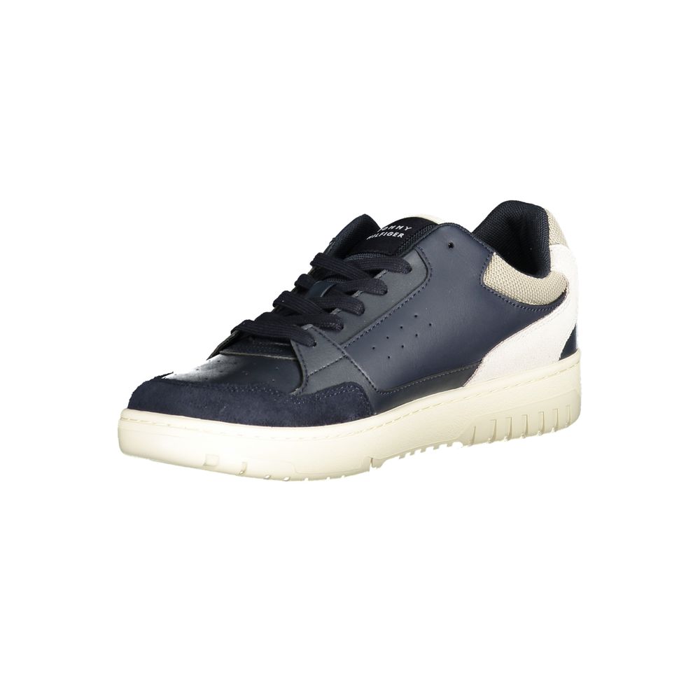 Blauer Herren-Sneaker aus Polyurethan