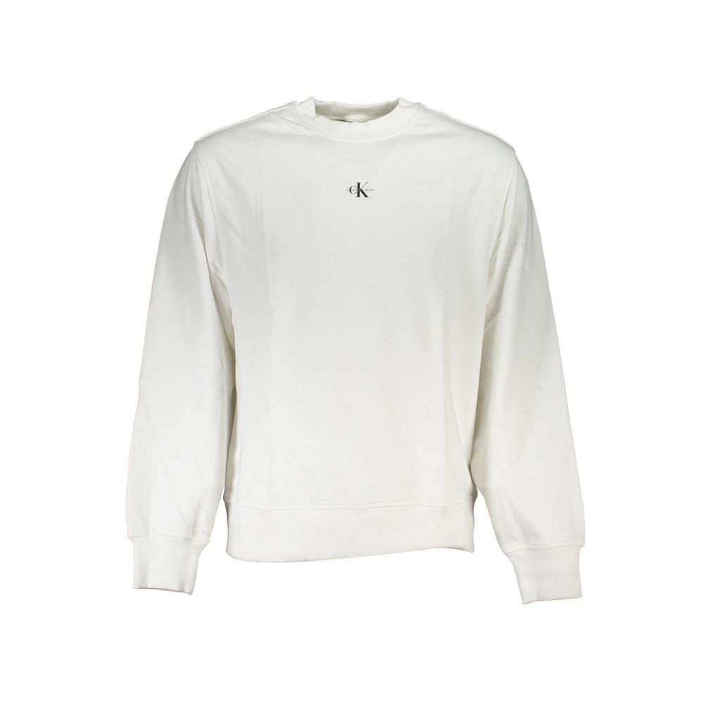 Weißes Herren-Sweatshirt aus Baumwolle