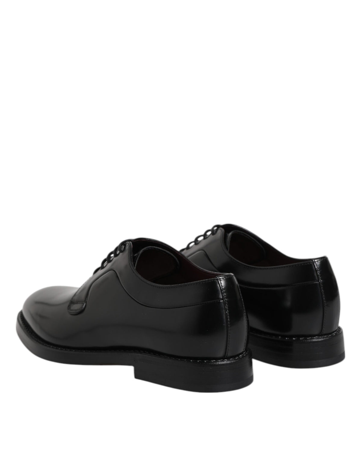 Dolce & Gabbana Schwarze Leder Schnürschuhe Derby Kleid Formelle Schuhe