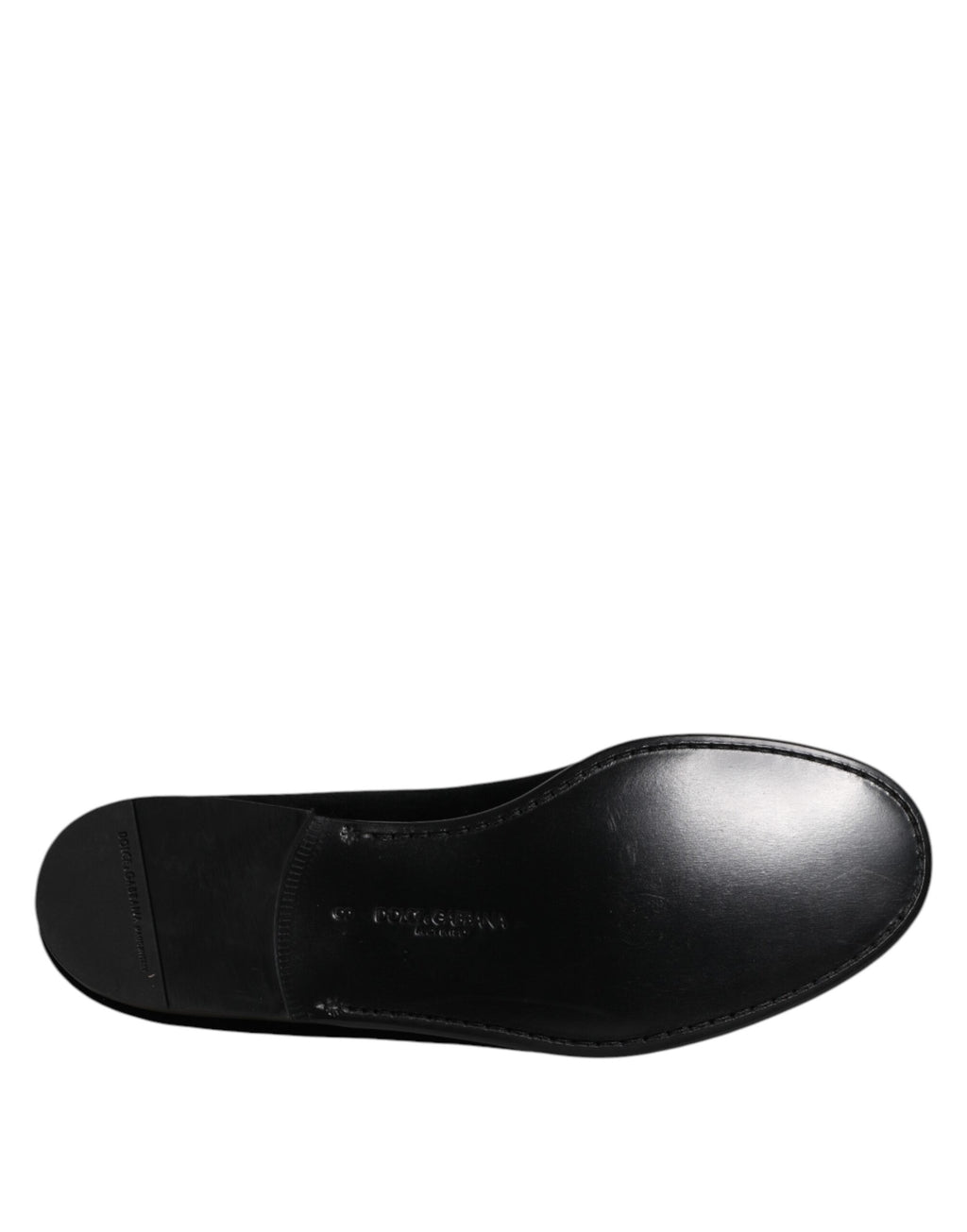 Dolce & Gabbana Schwarzer Samt Slip On Loafers Formelle Schuhe